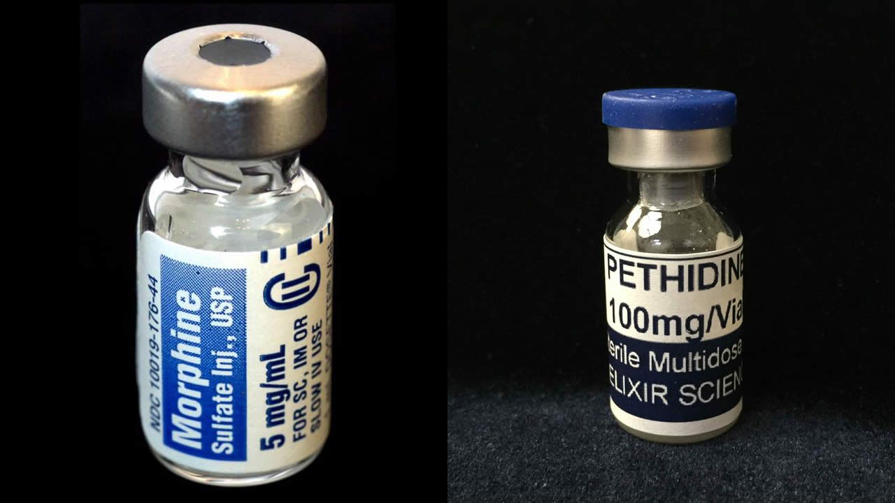 Morphine et péthidine